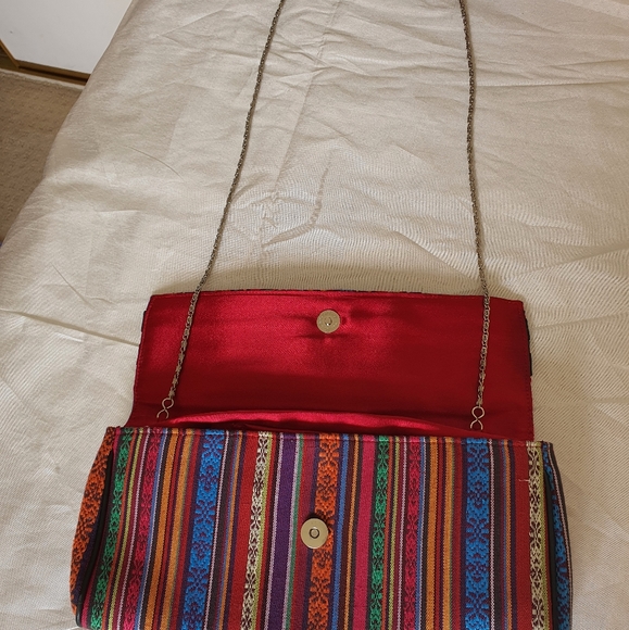 LONDON REBEL Multicolour Woven Clutch Bag - Picture 15 of 16